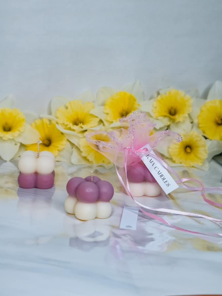 Marturii Botez lumanare Bubble - saculet & eticheta - imagine 14